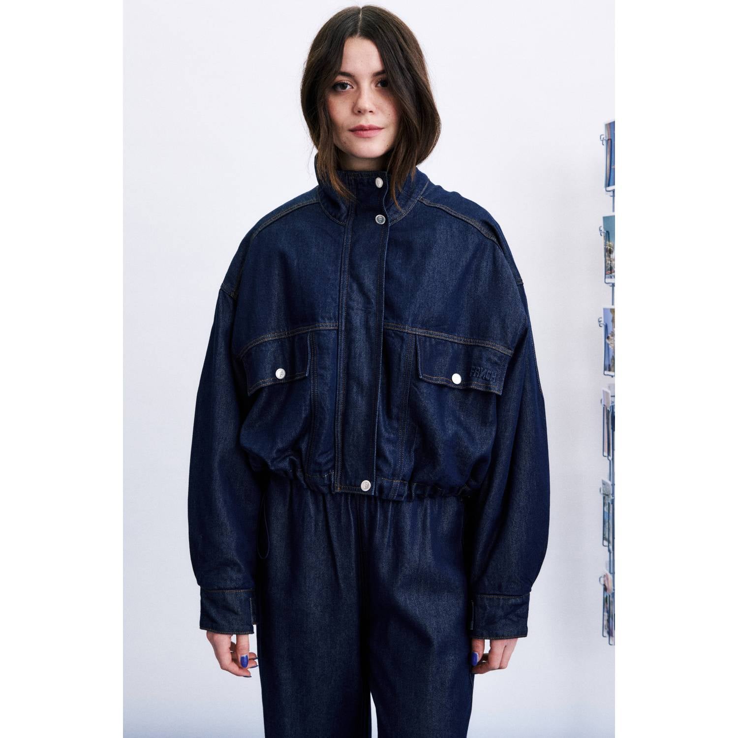 FRNCH spijkerjas dark blue denim