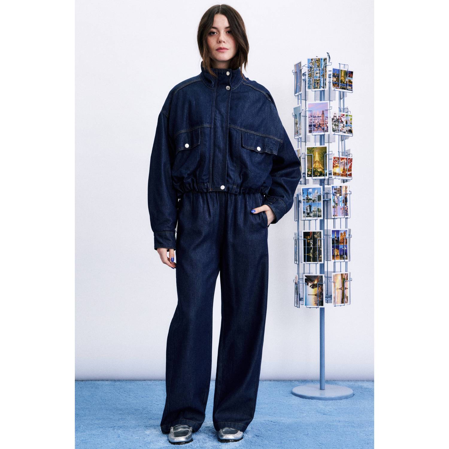 FRNCH spijkerjas dark blue denim