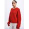 FRNCH wollen gebreid vest - rood