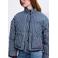 FRNCH gestreepte bodywarmer - blauw