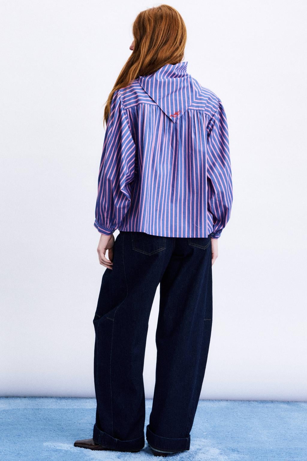 FRNCH gestreepte blouse - blauw