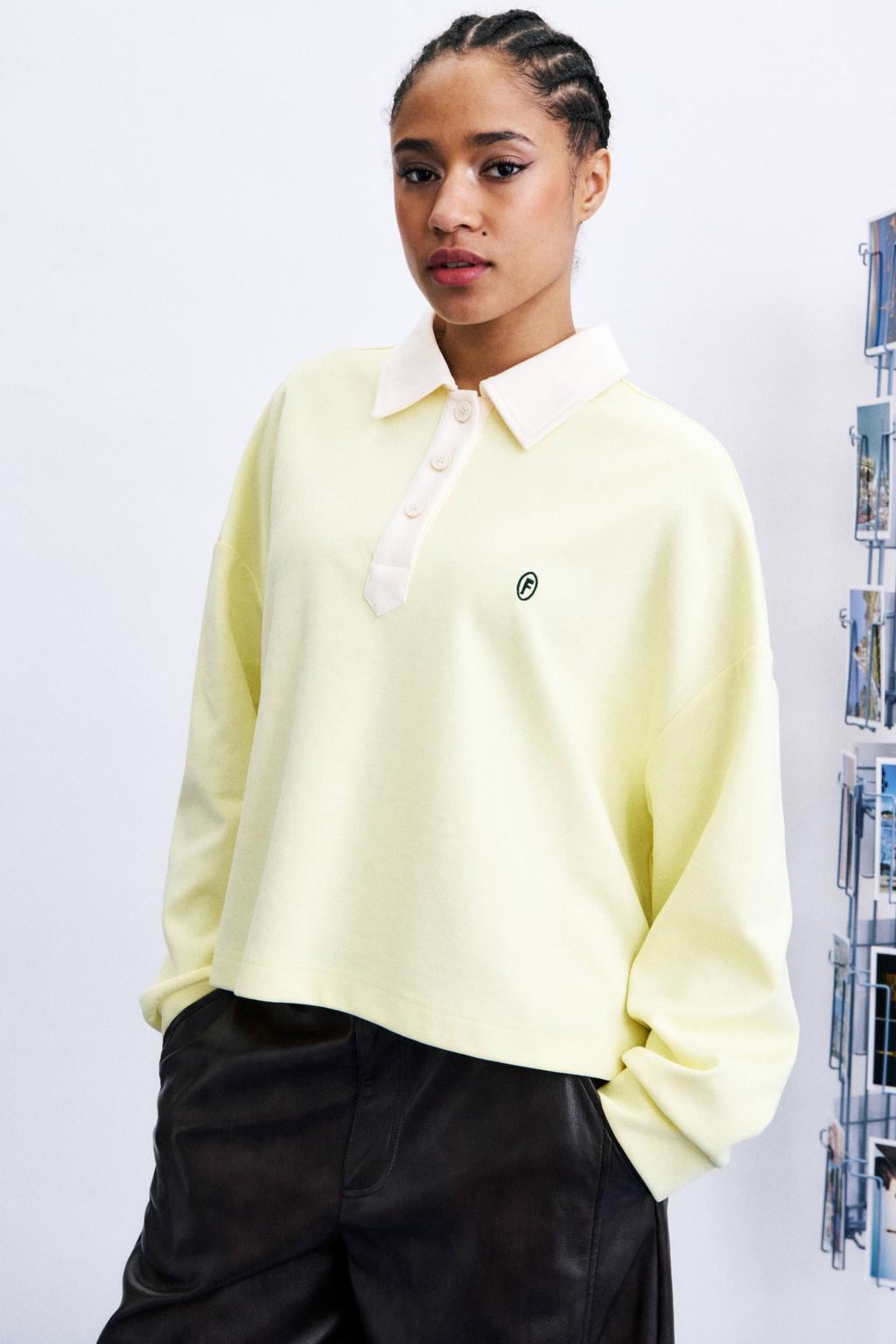 FRNCH top met logo - geel