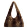 Manfield schoudertas met bambi print bruin