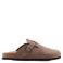 MANGO TEEN suède clogs - bruin