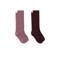 Mango Kids sokken - donkerrood/rood (set van 2)