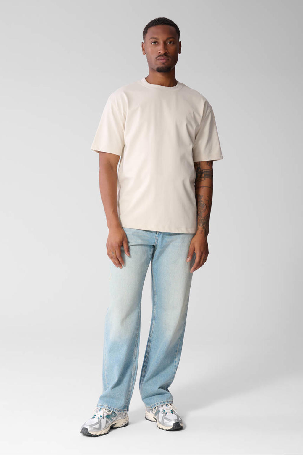 Shoeby relaxed fit T-shirt - lichtgrijs