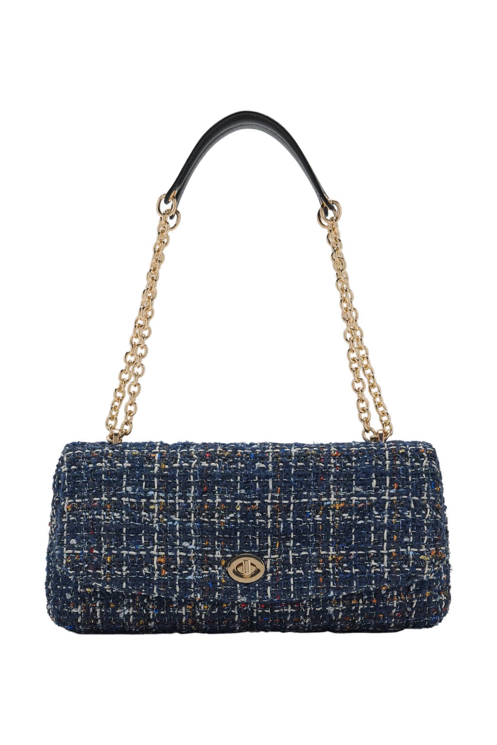Mango schoudertas blauw