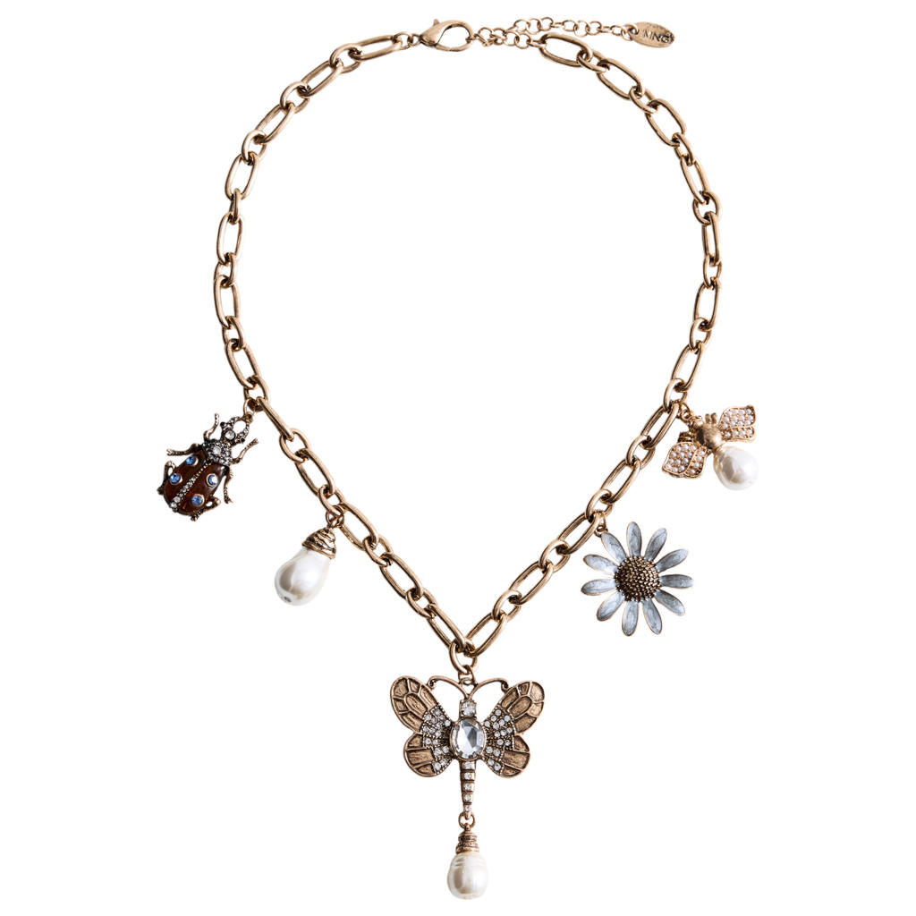 Mango ketting goudkleurig
