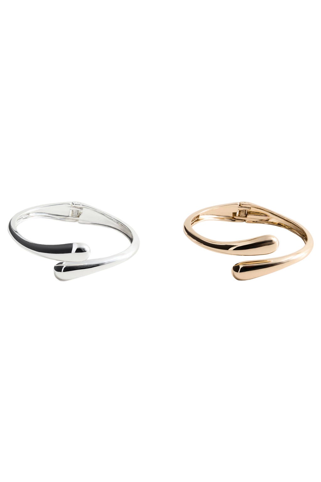 Mango armband - set van 2 goudkleurig/zilverkleurig