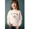 Mango Kids sweater met patches en tekst - wit