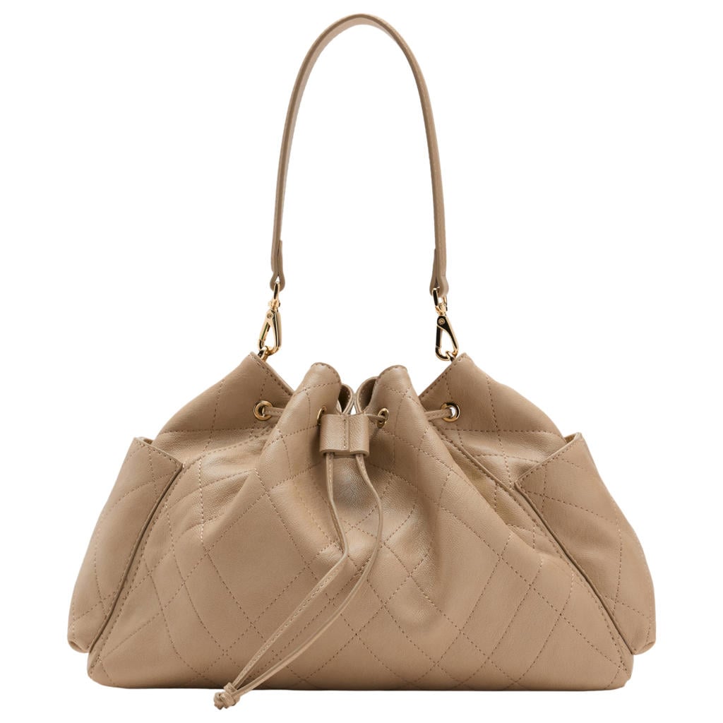 Mango schoudertas beige