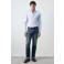 Mango Man slim fit overhemd - lichtblauw
