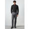 Mango Man slim fit overhemd - zwart