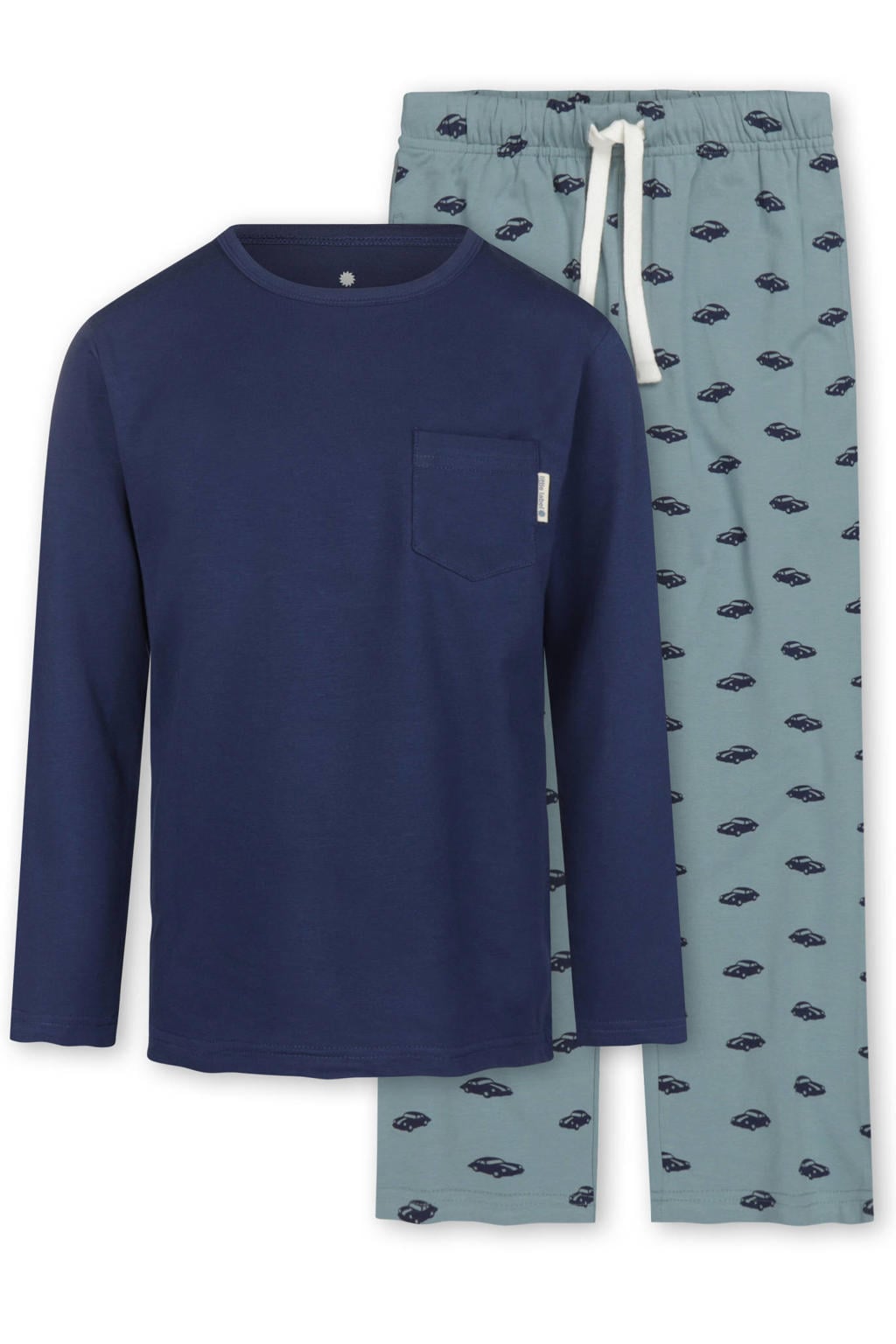 Little Label pyjama met print - blauw/donkerblauw