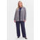 YOEK jas Plus Size - blauw