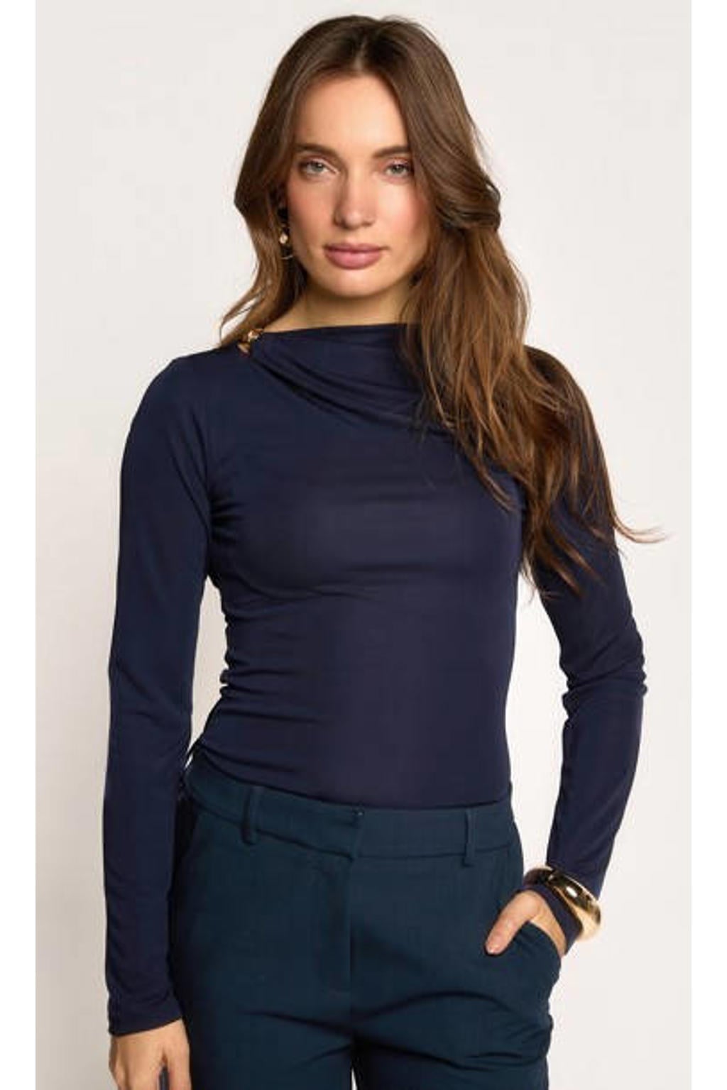 Freebird top - donkerblauw