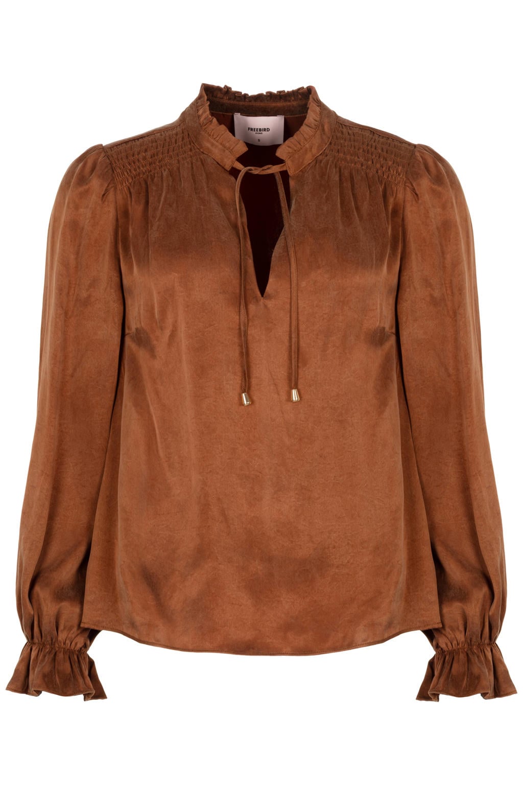 Freebird blouse - lichtbruin