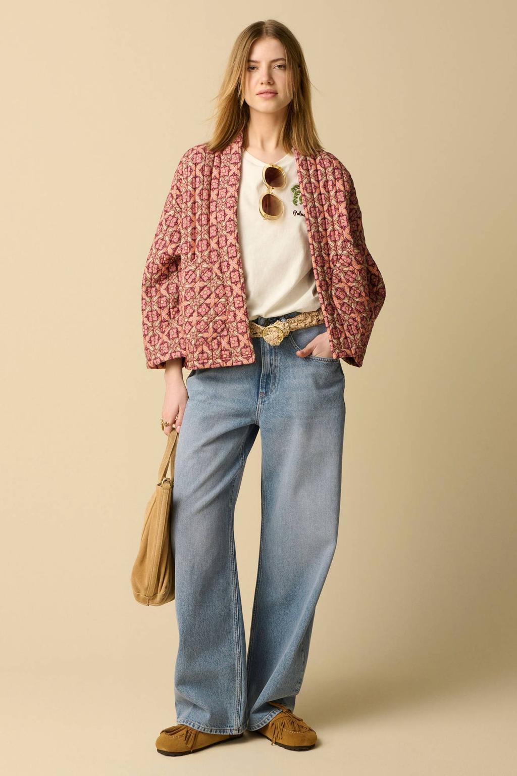 Sissy-Boy kimono jasje met print - donkerrood