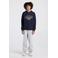 America Today hoodie met tekst - donkerblauw