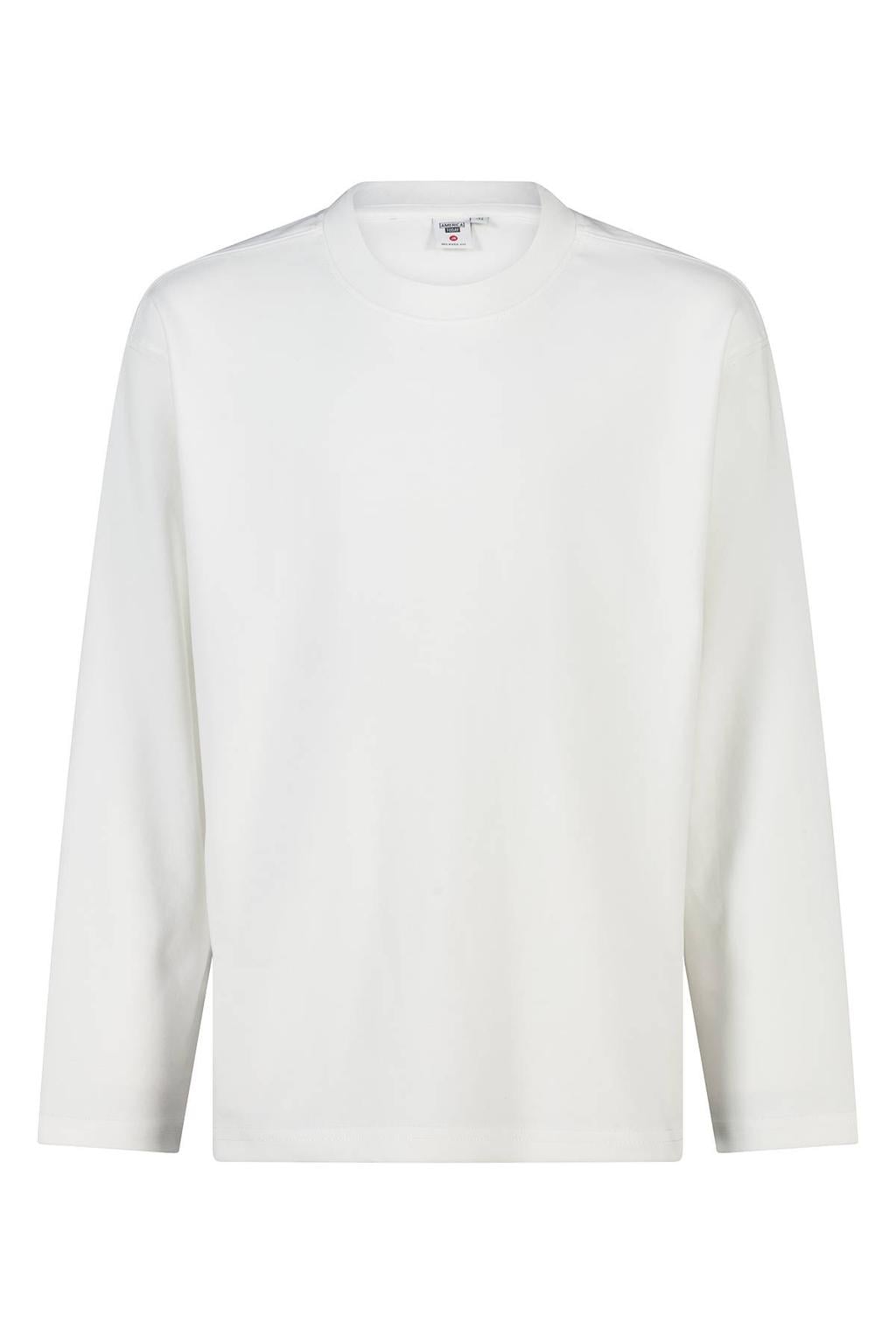 America Today rechtvallende longsleeve - offwhite