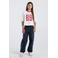 America Today casual broek - donkerblauw/wit