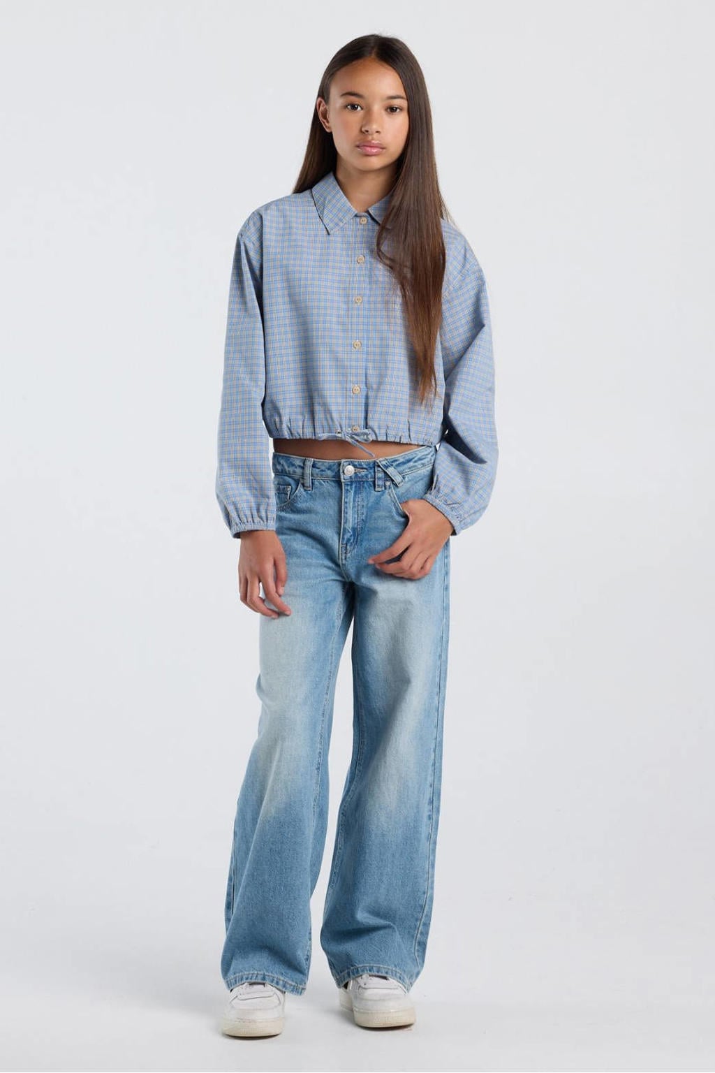 America Today Miami Jr wide leg jeans - light blue denim