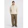 America Today teddy relaxed fit fleecetrui - ecru