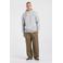 America Today relaxed fit hoodie met backprint - light grey