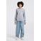 America Today sweater met backprint - grijs