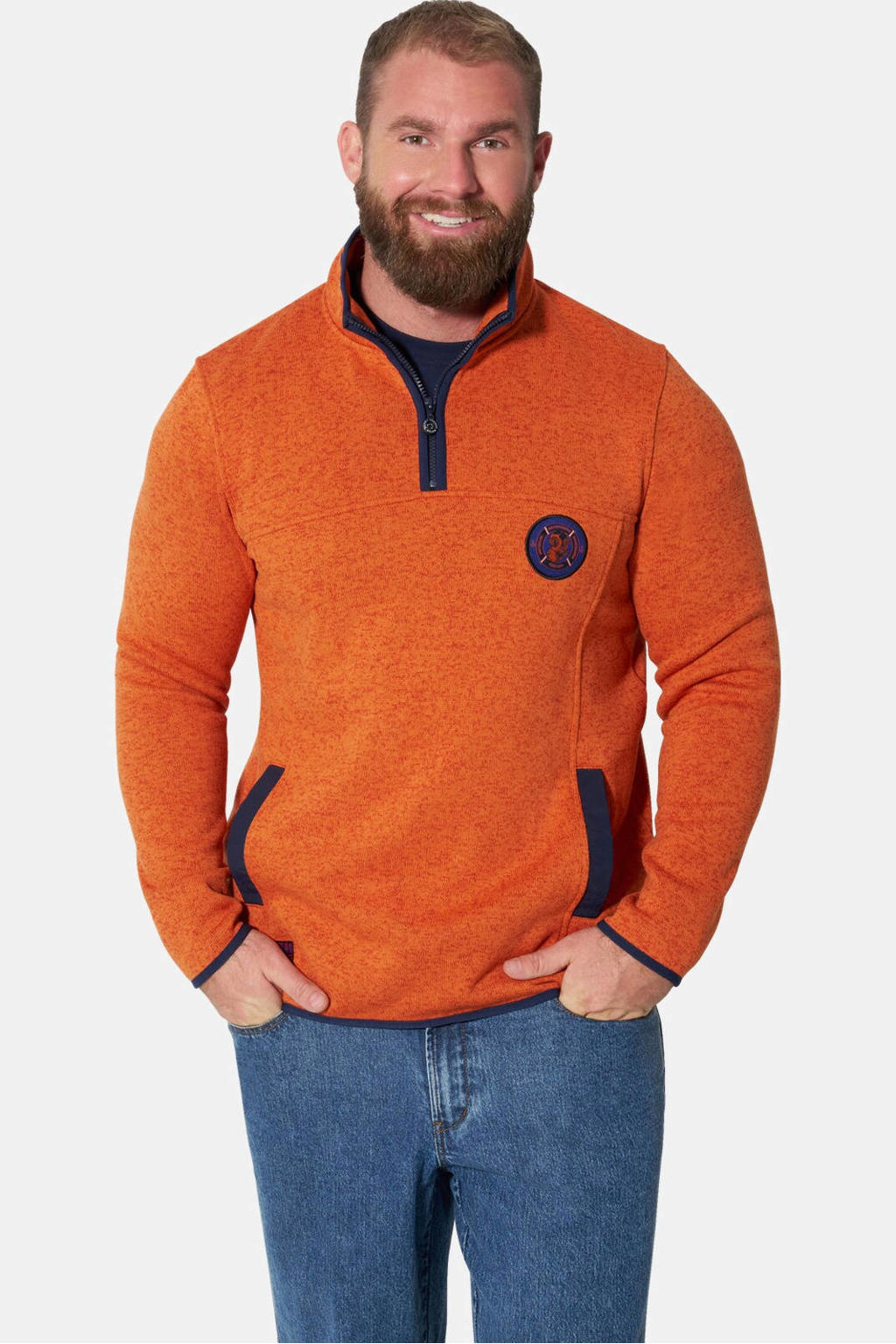 Jan Vanderstorm trui Plus Size - oranje