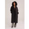 WE Fashion manteljas met ceintuur en wol - bruin