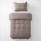 Dreamhouse katoenen 1-persoons dekbedovertrek 140x200 cm - taupe
