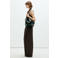 Mango wide leg pantalon - bruin