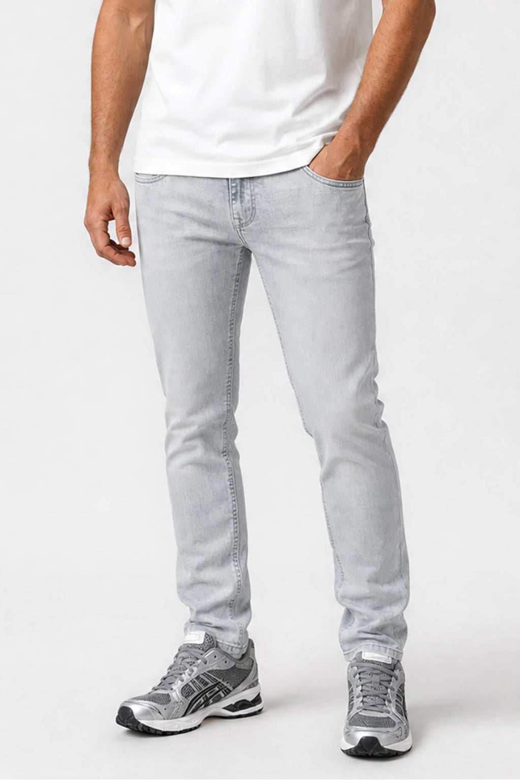 Cars Bates slim fit jeans - blauwgrijs