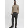JACK & JONES PREMIUM katoenen relaxed fit gebreide trui - greige