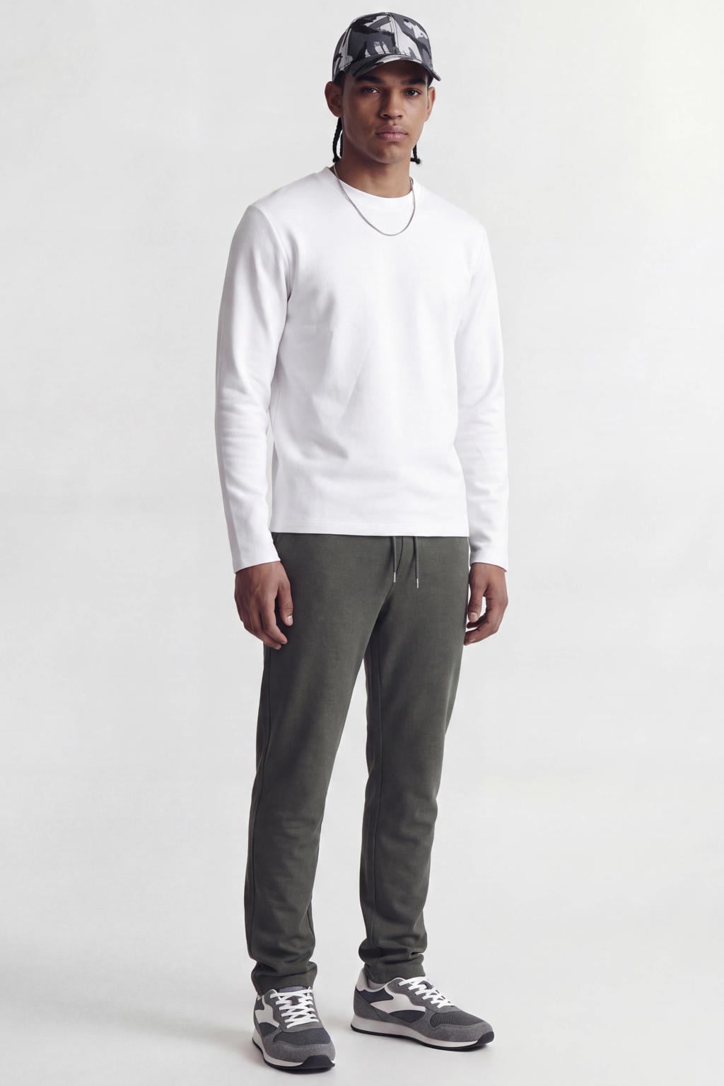 JACK & JONES PANTS STUDIO relaxed fit joggingbroek - beluga