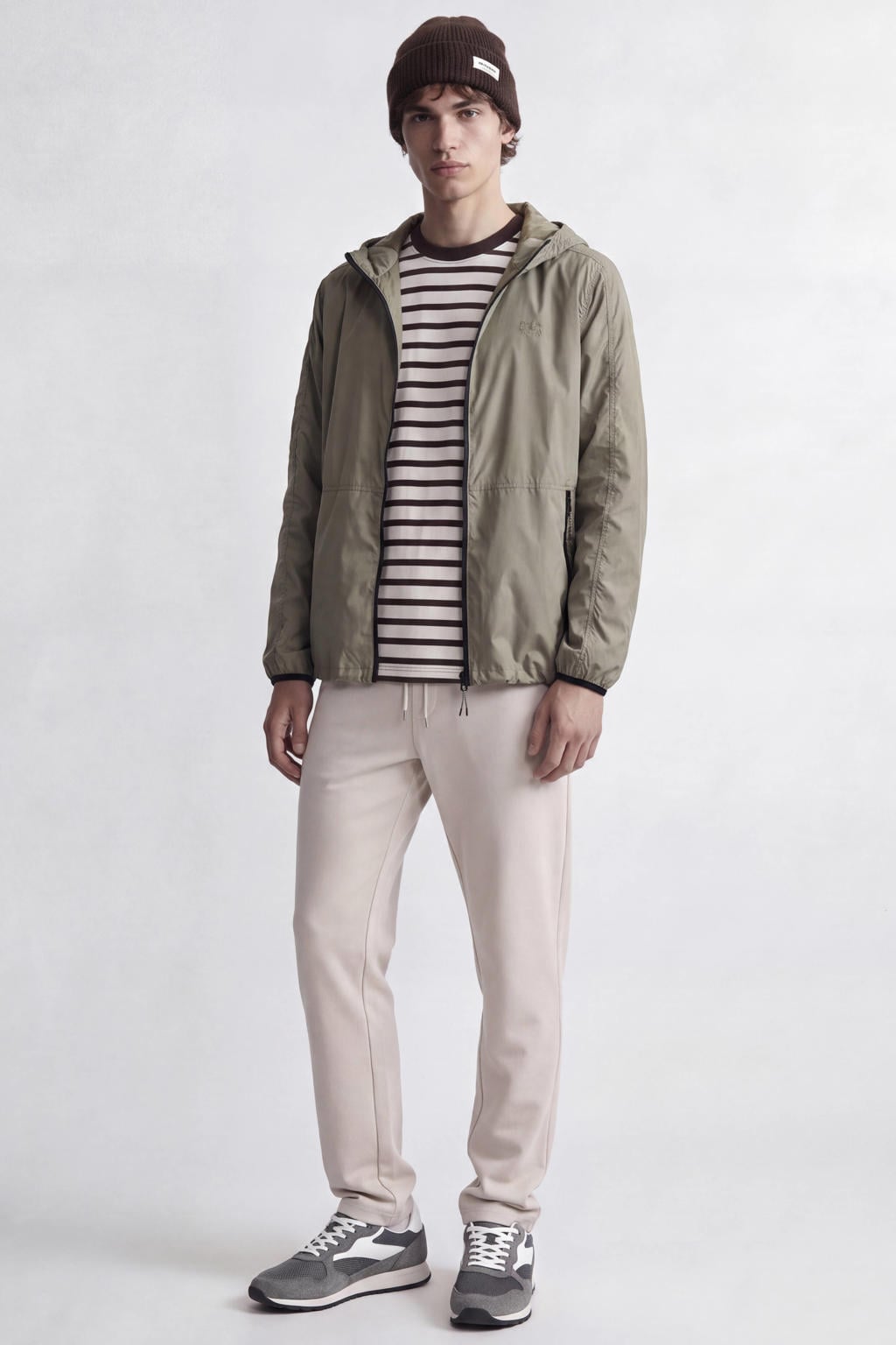 JACK & JONES PANTS STUDIO relaxed fit joggingbroek - moonbeam