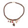 By Jam Gioielli kralenketting met bedels bruin