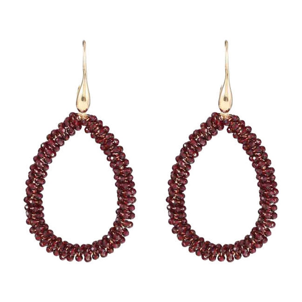 Candy Sweet Jewellery oorbellen bordeauxrood