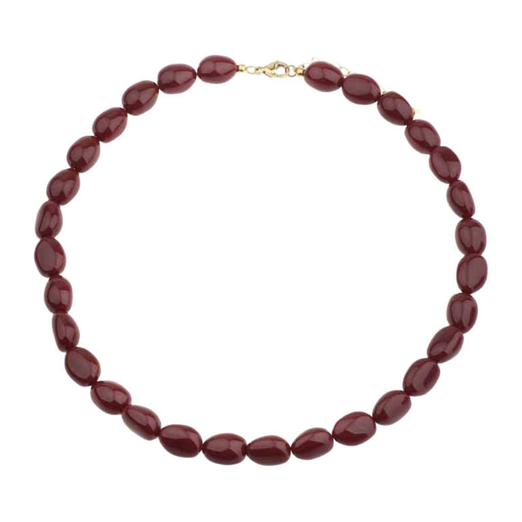 By Jam Gioielli kralenketting bordeauxrood