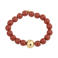 By Jam Gioielli armband met kralen bruin