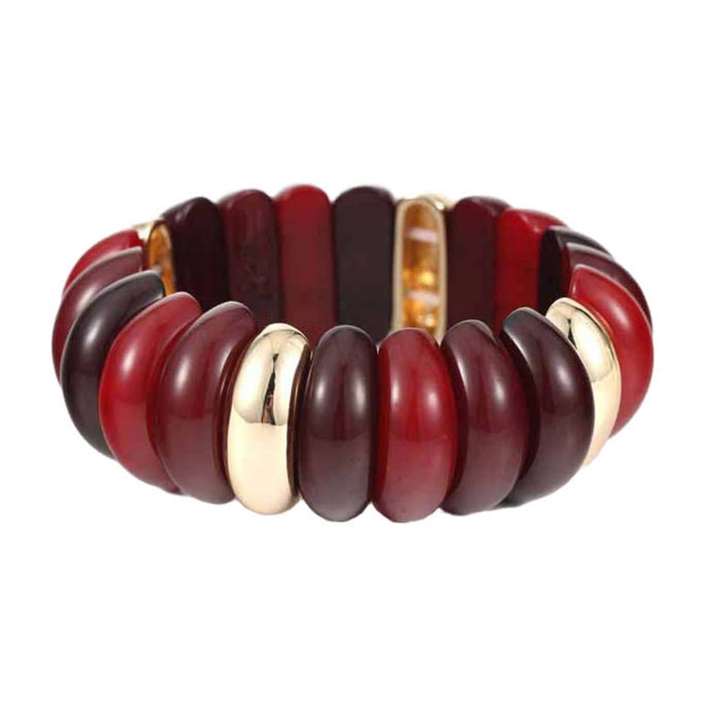 By Jam Gioielli armband bordeauxrood