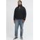 JACK & JONES PLUS SIZE katoenen relaxed fit gebreide trui - zwart