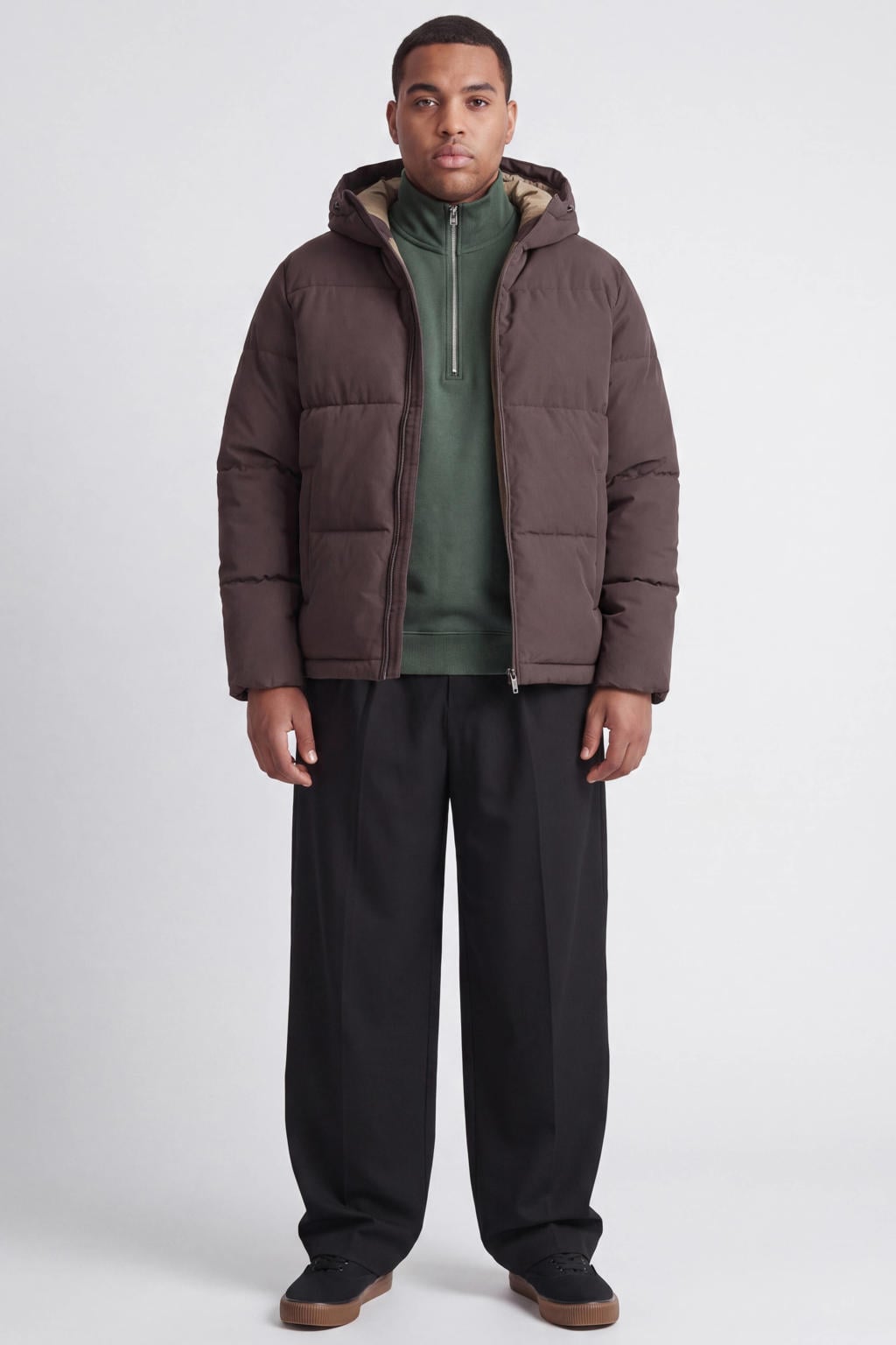 JACK & JONES PLUS SIZE quilted pufferjas - java