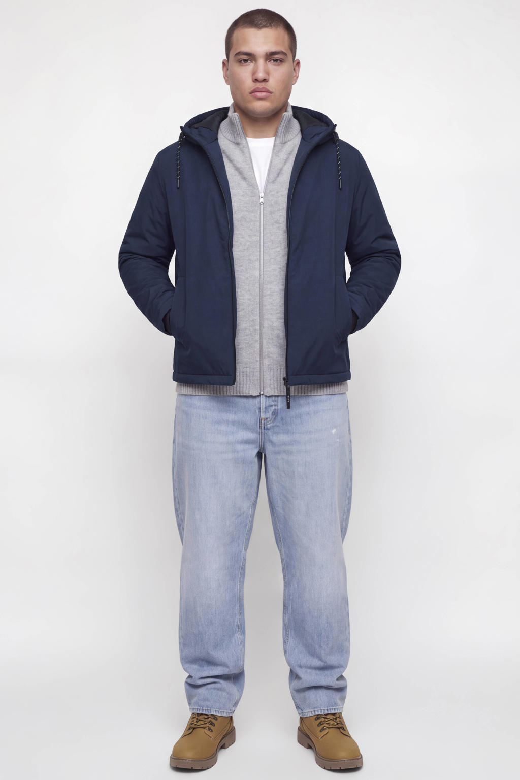 JACK & JONES PLUS SIZE tussenjas - donkerblauw