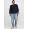 JACK & JONES PLUS SIZE regular fit sweater - donkerblauw