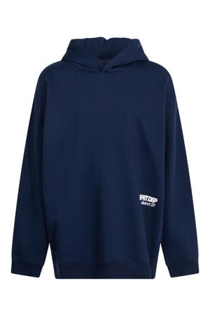 oversized hoodie - donkerblauw
