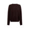 Shoeby oversized gebreide trui - donkerbruin