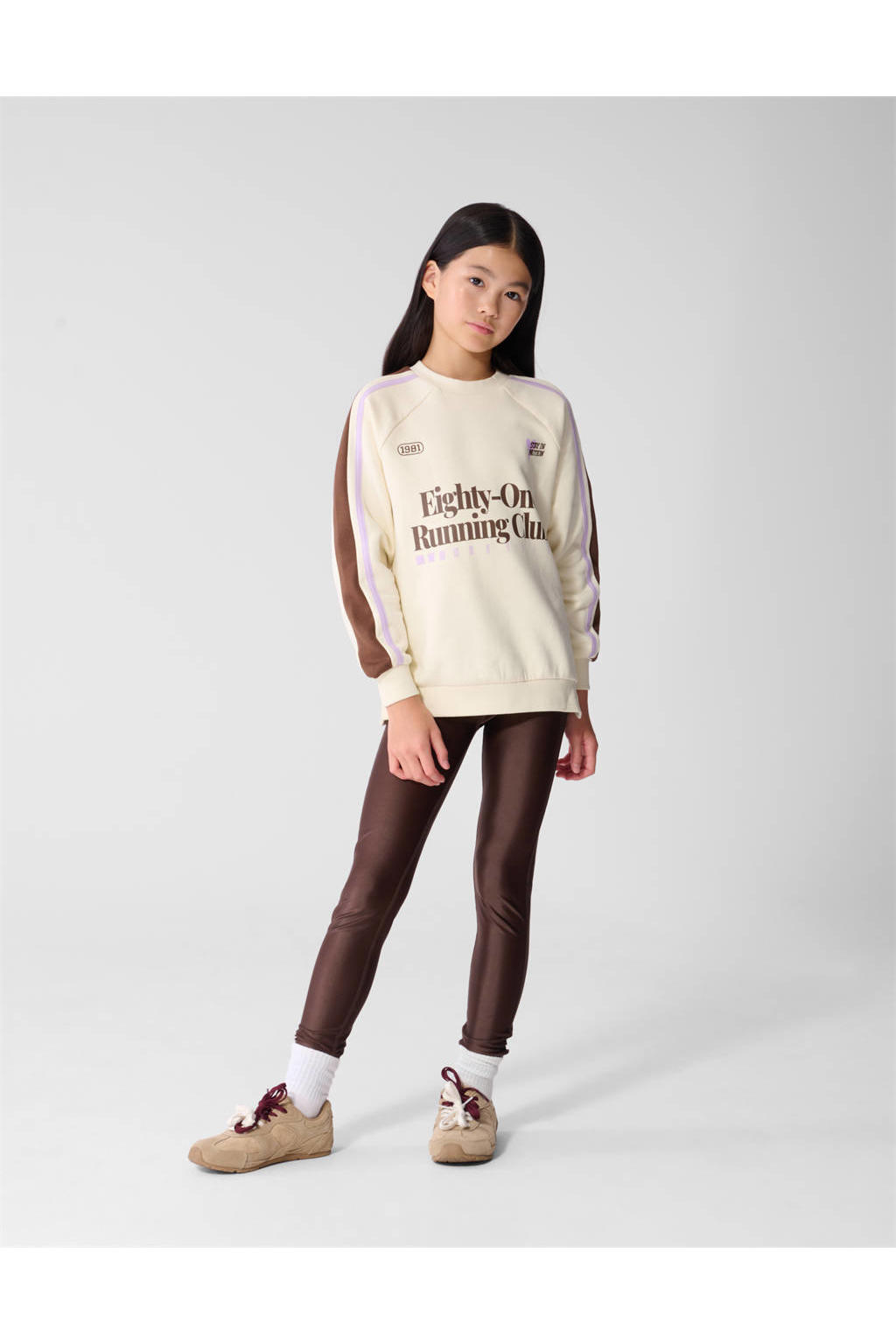 Shoeby imitatieleren skinny legging - donkerbruin