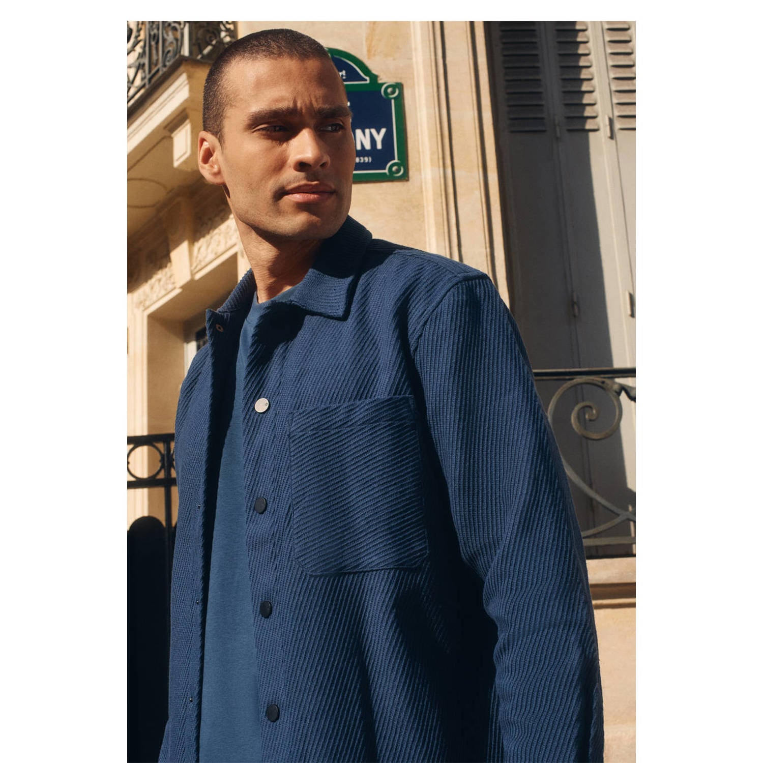 Shoeby relaxed fit overshirt blauw
